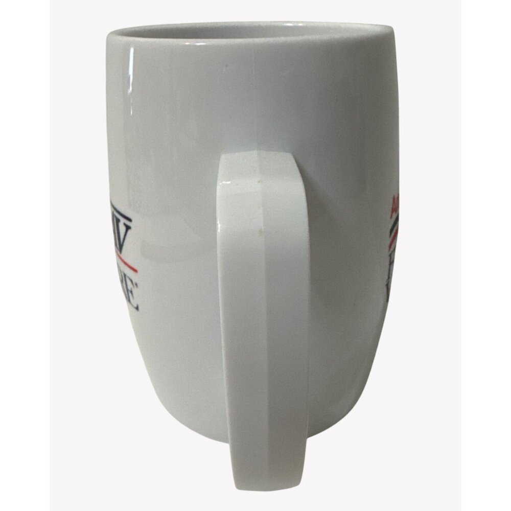 American Airlines Fly AAWay Vacations Coffee Mug White Red Blue FAV Sabre - Picture 5 of 9